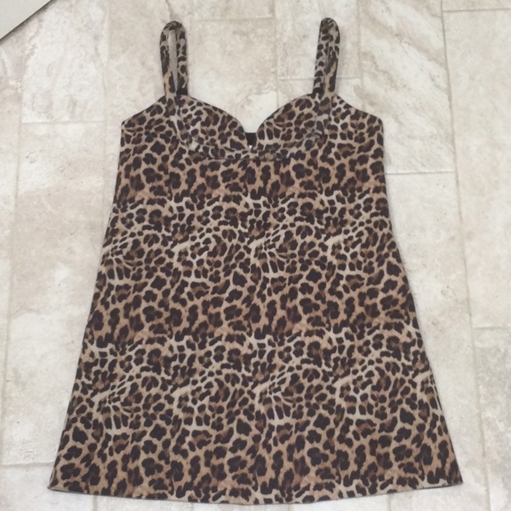 Dhruv Kapoor x Anthropologie Leopard Print Mini Dress-NWT-Medium